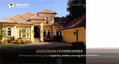 Desktop Screenshot of alexanderhomes.com